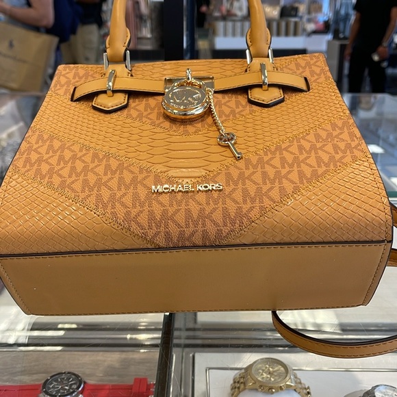 Michael Kors Hamilton Small Satchel Shoulder Crossbody Bag 
Cider Multi COLOR - Picture 9 of 16